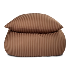 Sengetøj i 100% Bomuldssatin - Okker ensfarvet sengesæt - Borg Living sengelinned